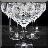G01. Set of 12 Gorham balloon wine goblets. 6.25&rdquo;h 